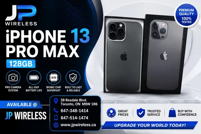 iPhone 13 Pro Max | 128GB- Unlocked- 100% Battery Health