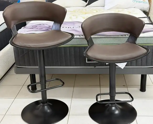Designer's Rover Adjustable Air Lift Stool in Brown and Black.. - Photo 7