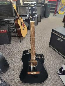 Fender CD-60SCE Acoustic Dreadnaught Guitar - Black