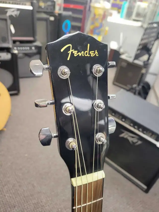 Fender CD-60SCE Acoustic Dreadnaught Guitar - Black - Photo 2