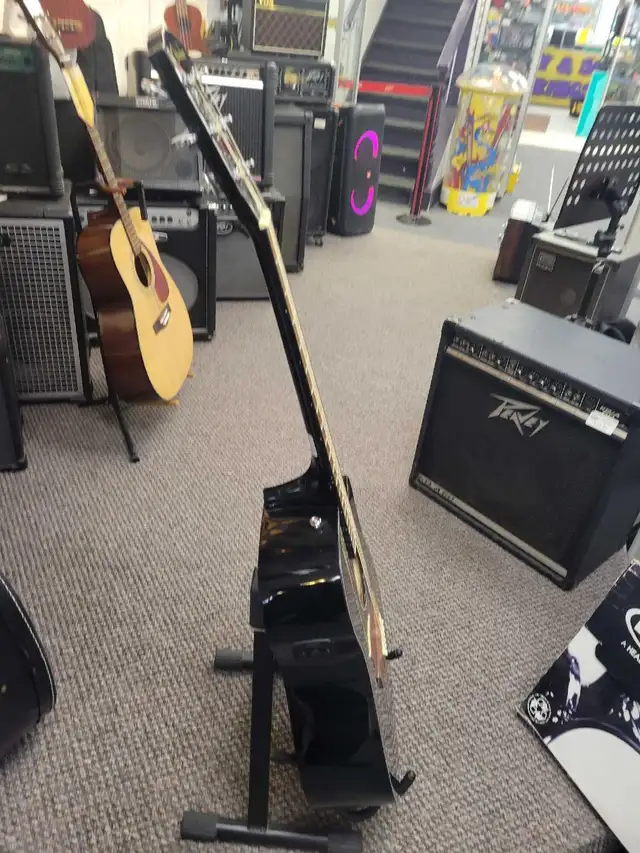 Fender CD-60SCE Acoustic Dreadnaught Guitar - Black - Photo 6