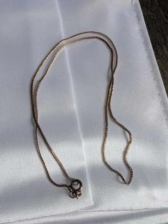 New 10K Yellow Gold 18" Necklace For Sale - Photo 4