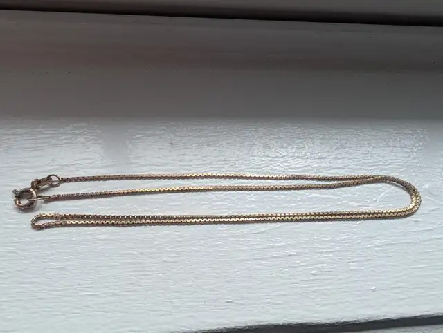 New 10K Yellow Gold 18" Necklace For Sale - Photo 8