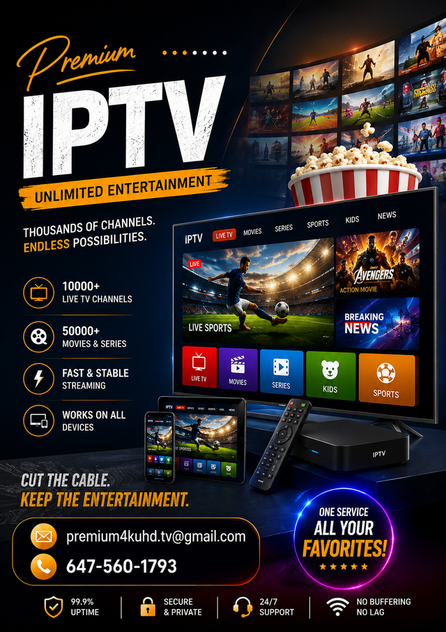 stable 4K  i.p.t.v connection available