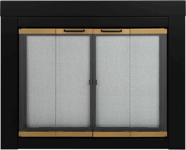 Brand New Arrington Medium Fireplace Glass Door For Sale