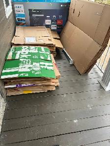 lot de boites de déménagement