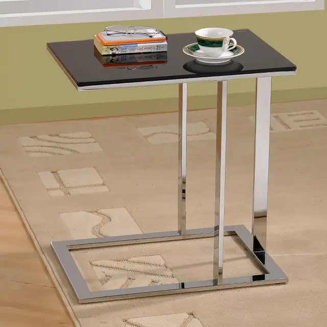 WELCOME SPRING SALE FOR ACCENT TABLE WITH BLACK TEMPERED GLASS. - Photo 7