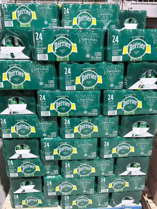Perrier Sparkling Water 24 Cans x 330ml