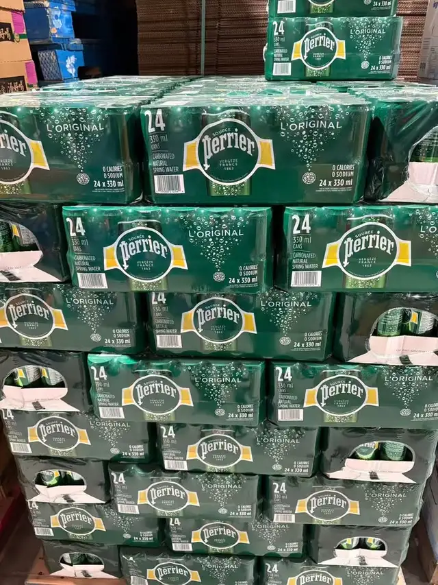 Perrier Sparkling Water 24 Cans x 330ml - Photo 3