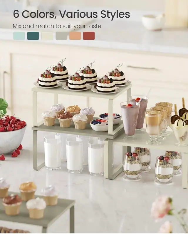 Expandable Countertop Shelf Organizer Set - Photo 4