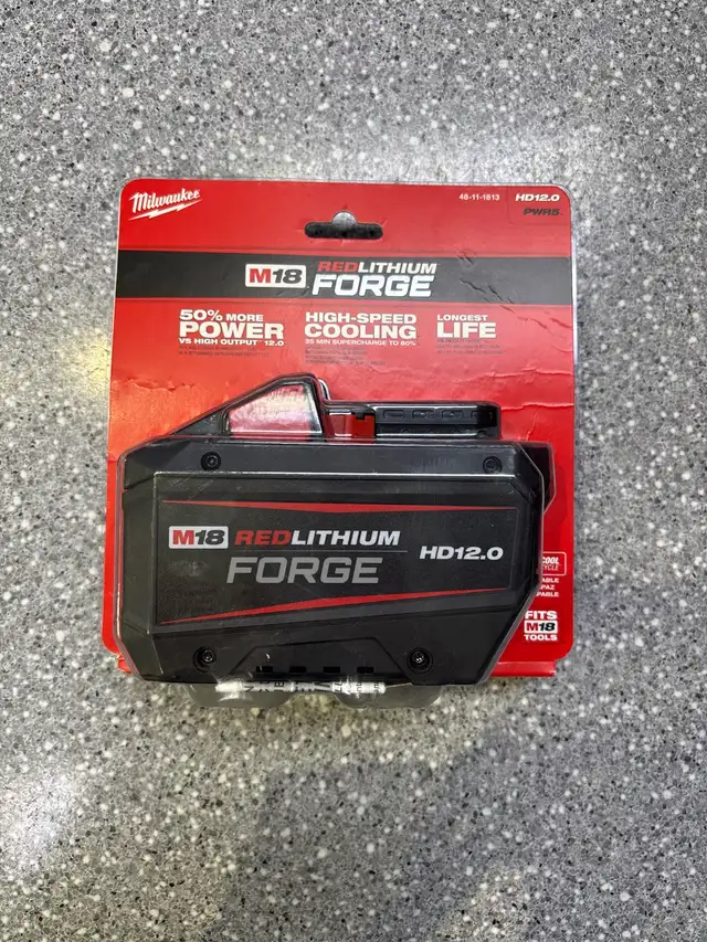 Milwaukee 18V 12AH Red Lithium Forge Battery NIP
