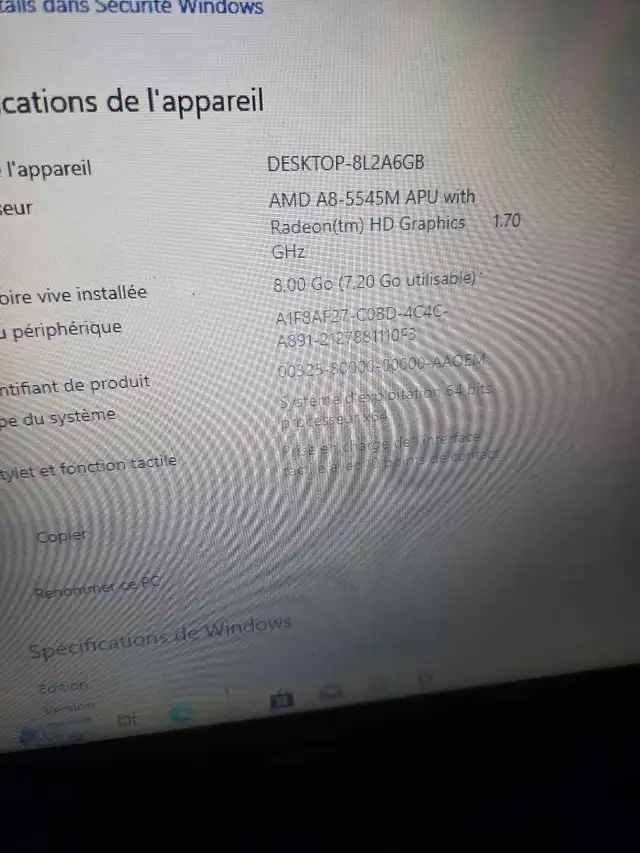 Toshiba satellite portable Windows formater - Photo 7