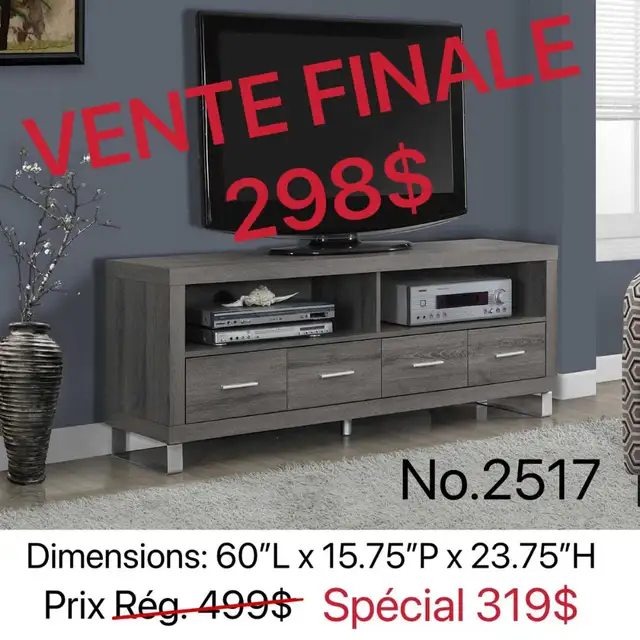 100% NEUF!! TOUT EST NEUF! Des meubles télé en vente！ - Photo 8