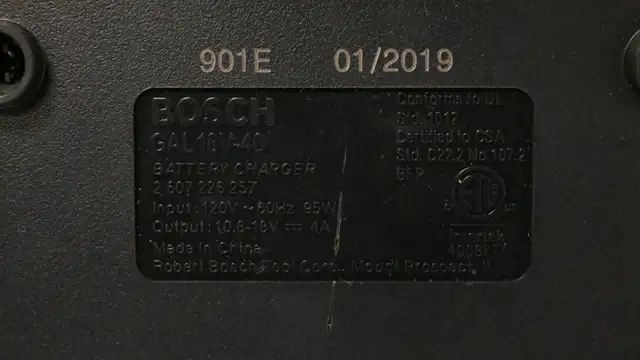 Bosch GAL18V-40 18V Lithium-Ion Battery Charger USED like New - Photo 6