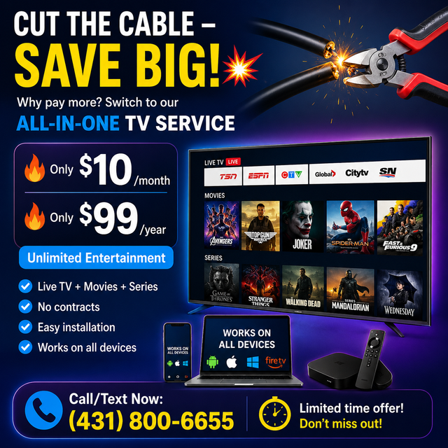All-in-One TV Service – $99/Year