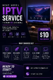 high quality 4K - t.v setup available