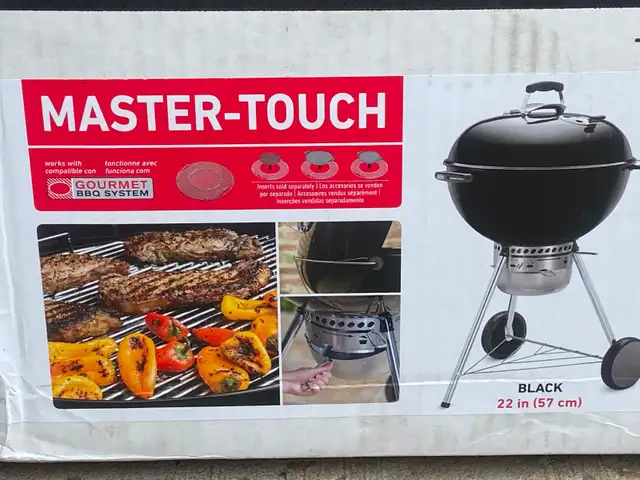 Brand New in Box Weber Master Touch 22" Charcoal Grill. - Photo 4