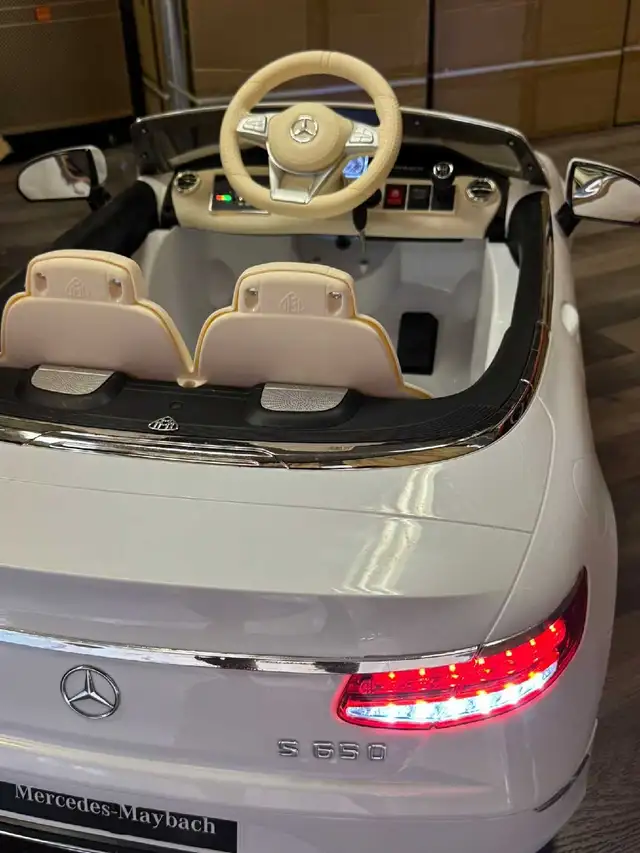 Kids Ride Along Car - 12V Mercedes Maybach S650 Toy Car - Photo 2