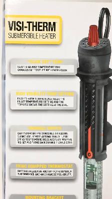 Aquarium Heater Marineland Visi-Therm Submersible 150w 40g - Photo 5