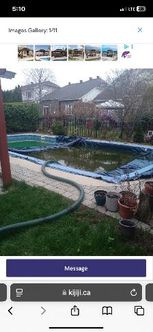 Pool opening