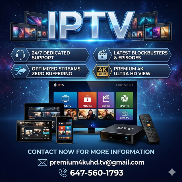 stable 4K i.p/t.v connection available