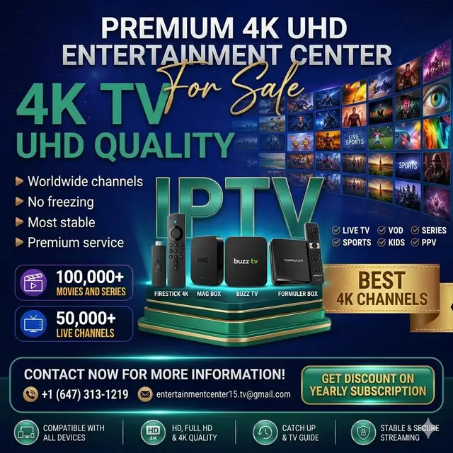 Huge 4K I.P.T.V connection ____ 24-7 Support