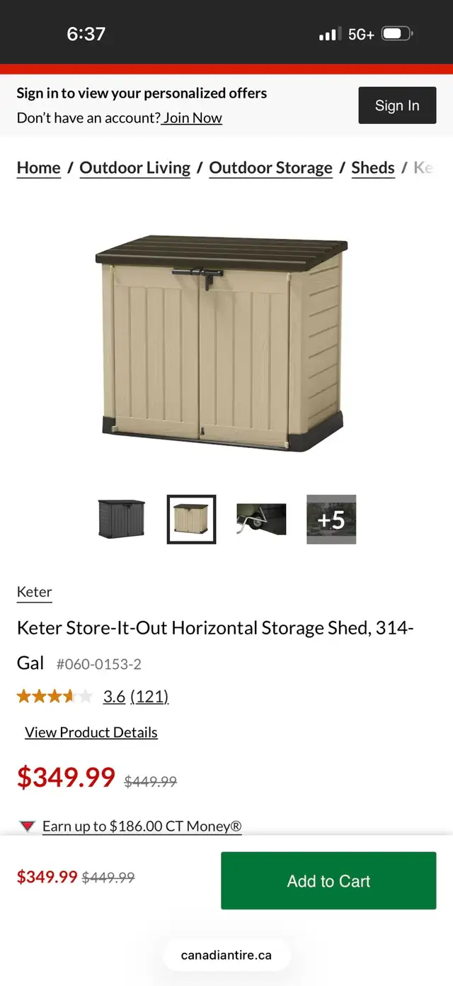 (Wednesday only 220$$)))Brand new Keter Store-It-Out Horizontal - Photo 5