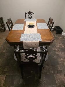 100 year old 6 chair dining set
