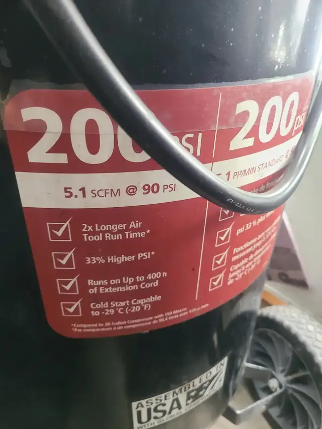 Husky 27 Gal 200 PSI Portable Compressor