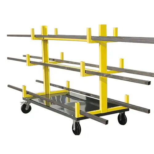 Unité de rayonnage mobile en acier de 48 pouces pour barres et - Photo 2