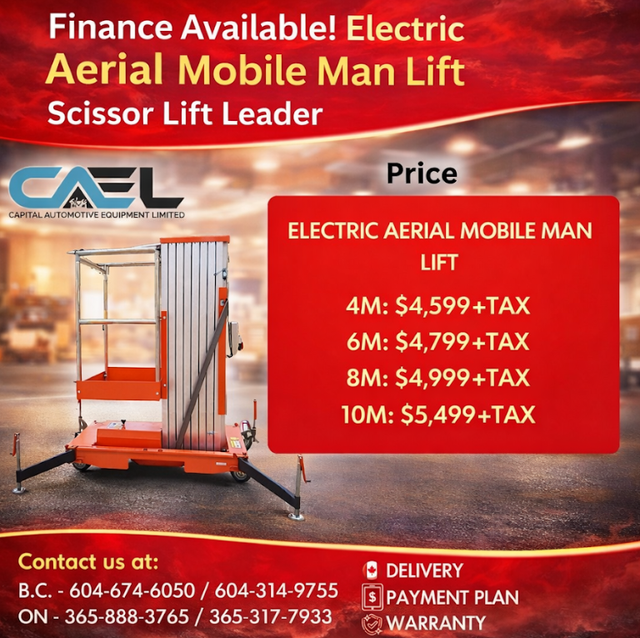 Finance! New Cael Electric Aerial Mobile Man Lift Scissor Lift L - Photo 6
