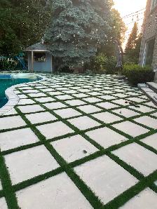 Landscaping grass cut . Sod. Mulch . Powerwash