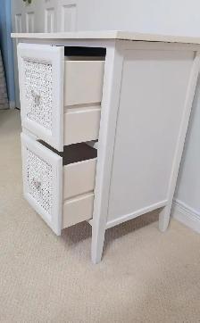Upcycled White Rattan Cabinet – 4 Drawers - Photo 3