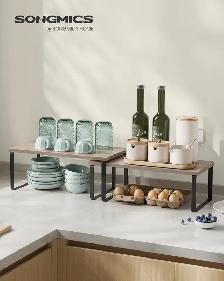 4-Piece Expandable Cabinet & Countertop Organizer Shelf Set - Photo 3