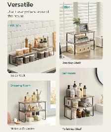 4-Piece Expandable Cabinet & Countertop Organizer Shelf Set - Photo 4