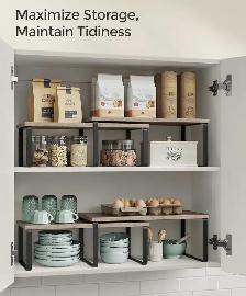 4-Piece Expandable Cabinet & Countertop Organizer Shelf Set - Photo 6