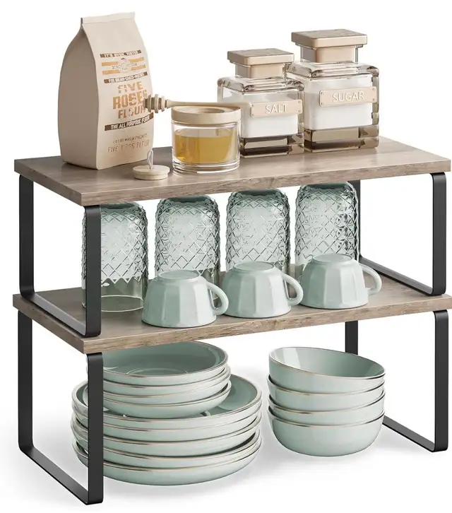 4-Piece Expandable Cabinet & Countertop Organizer Shelf Set - Photo 8