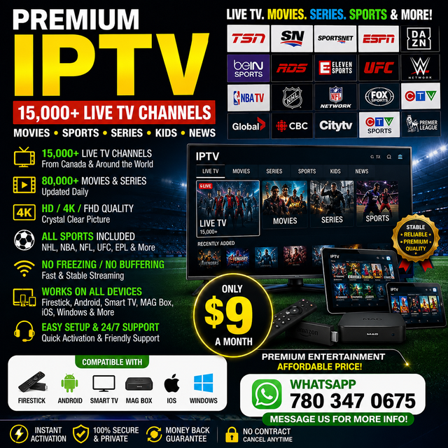 Affordable PREMIUM I.P.TV – Instant Setup