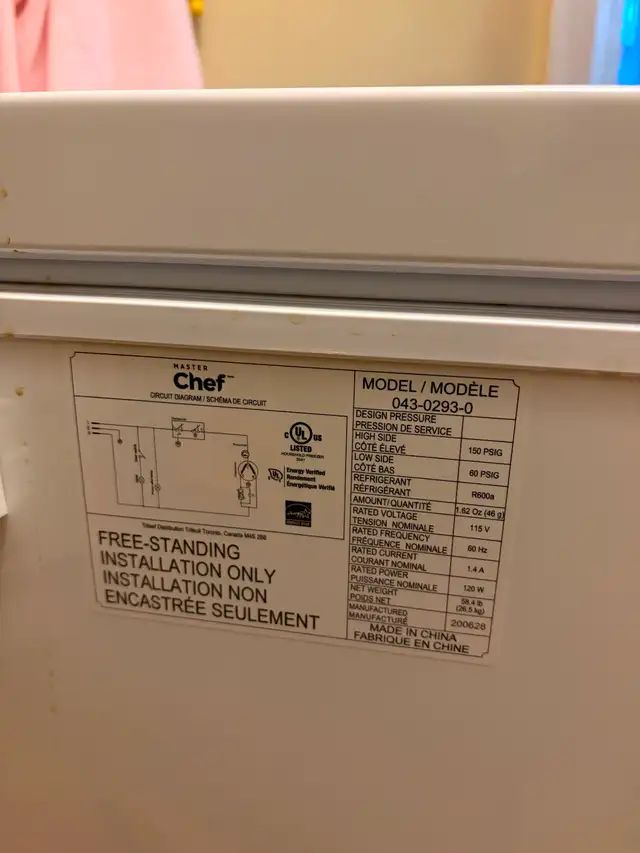 Deep Freezer 5cu ft - Photo 2