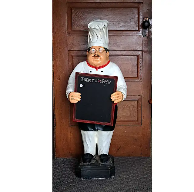 VINTAGE CHEF RESTAURANT MENU DISPLAY HOLDER STAND