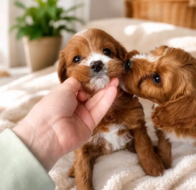 Cavapoo puppies chiot (cavalier King Charles x toy poodle)