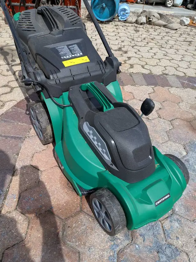 Electrical mower almost brand new make Certified