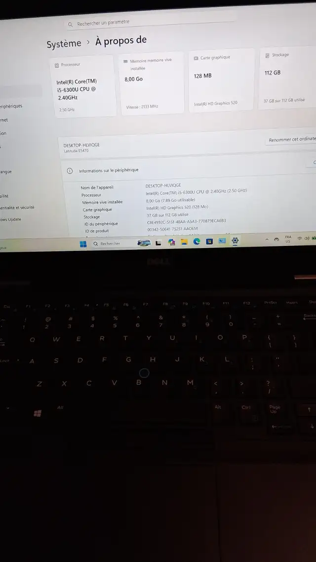 Laptop Dell Latitude E5470