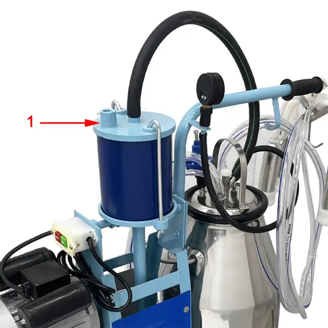 25L Piston Electric Milking Machine 304SS Bucket Farm 170683 - Photo 8