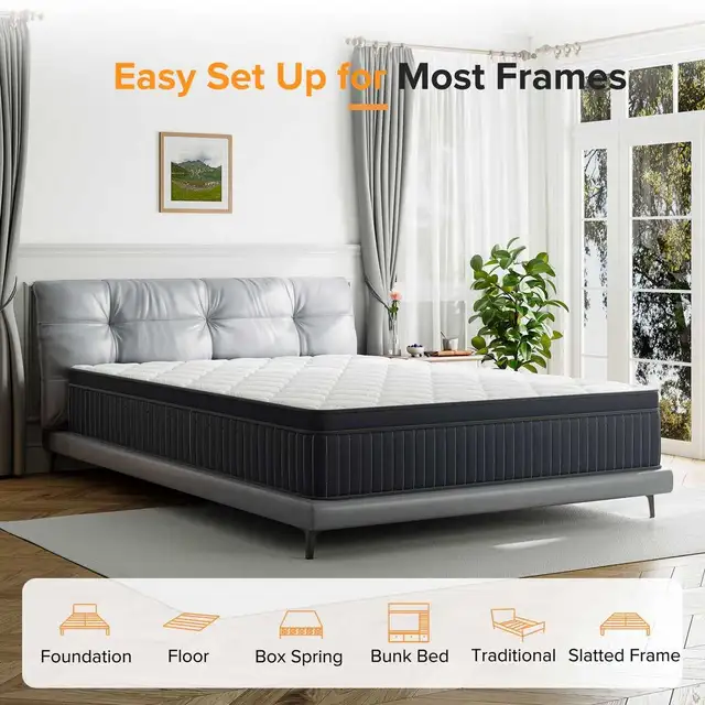 PRICE DROP BRAND NEW 12 INCH PLUSH QUEEN SIZED MATTRESS - Photo 3
