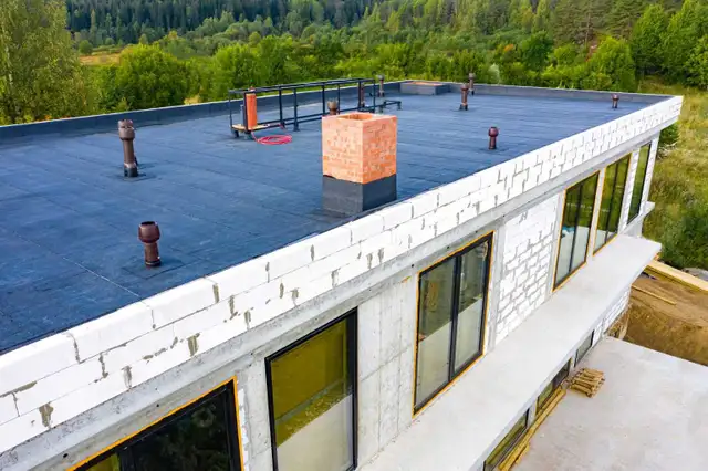 flat roof torcher and labor needed