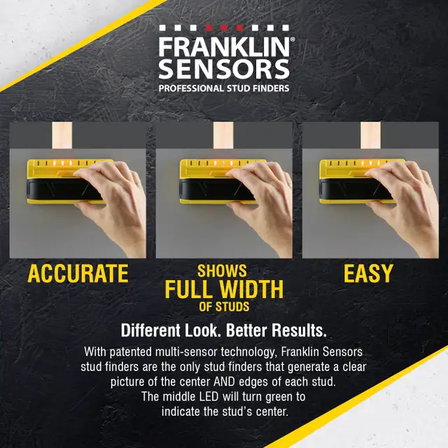 New! Franklin Sensors ProSensor M90 Stud Finder with 9-Sensors - Photo 2