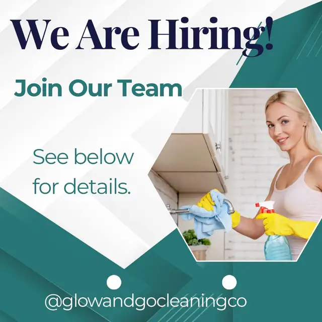 WE’RE HIRING ✨&nbsp.&nbsp.Lead Cleaner / Team Lead Position