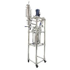 110V Stainless Steel Double-Layer Reaction Kettle 10L 220582 - Photo 2