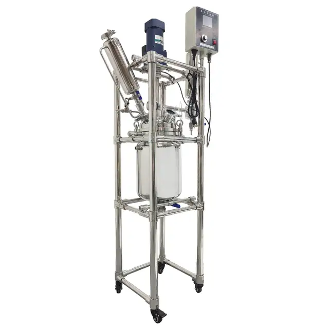 110V Stainless Steel Double-Layer Reaction Kettle 10L 220582 - Photo 6